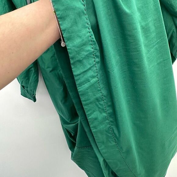 Tuckernuck Women’s Seema Kahai Green Embroidered Poplin Long Sleeve Maxi Dress - Picture 10 of 10